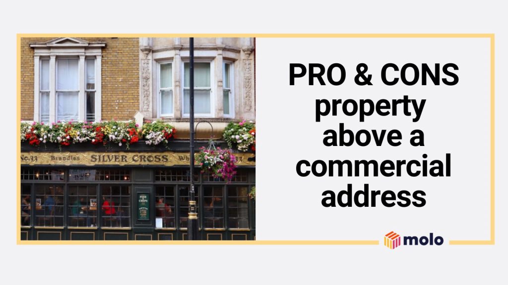 a buy to let property above commercial address